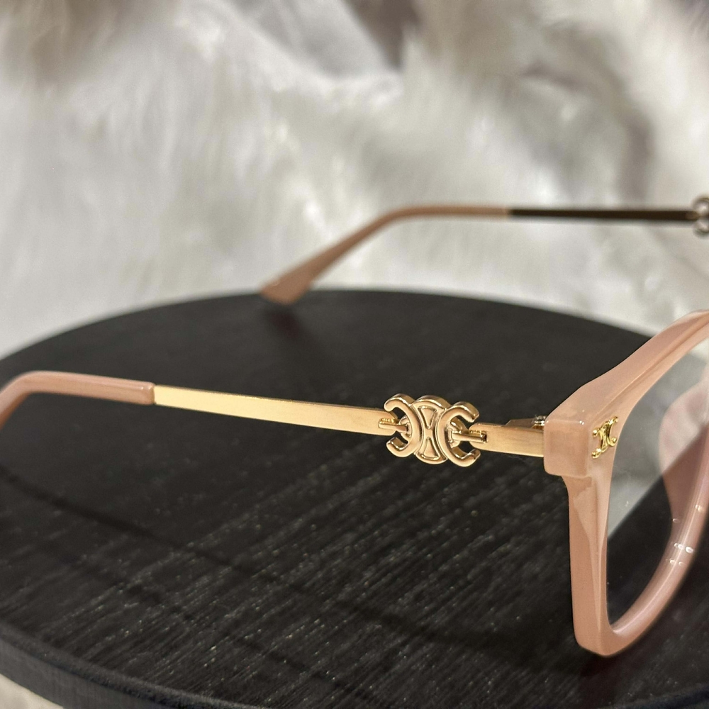 Chic Pink Square Glasses Designer Frames - image 2
